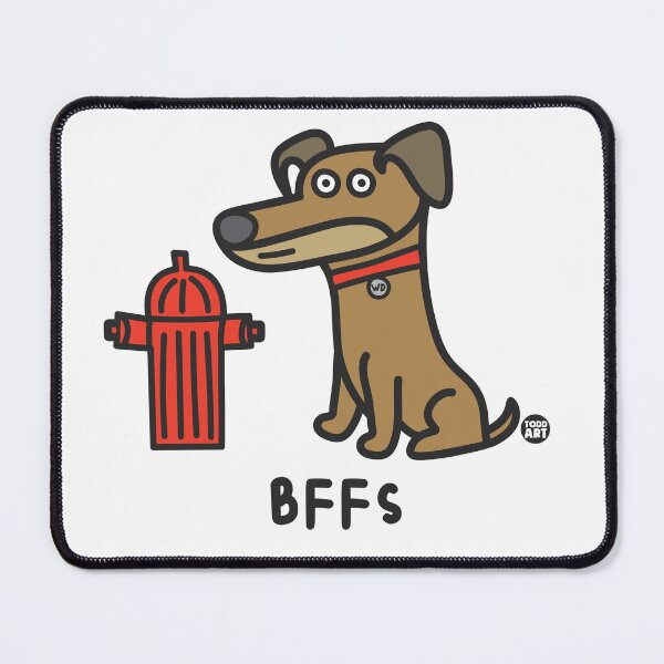 Item preview, WHADDUP DOG - BFFS FIRE HYDRANT designed and sold by TODD GOLDMAN.