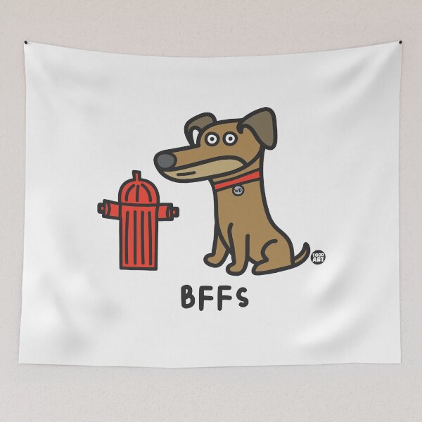 Item preview, WHADDUP DOG - BFFS FIRE HYDRANT designed and sold by TODD GOLDMAN.