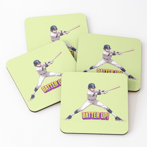 Item preview, anime boy baseball player ready to hit the ball batter up! designed and sold by PrintPlanetGo.
