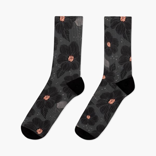 Item preview, Black and Grey Floral Pattern designed and sold by ossiagraphics.