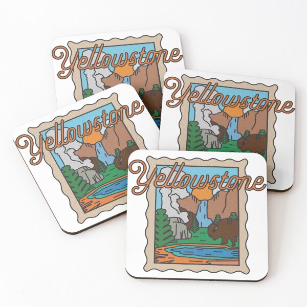Artikelvorschau, Yellowstone-Briefmarkendesign entworfen und verkauft von GraficoStudios.