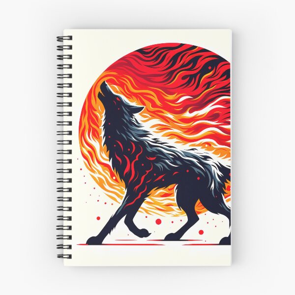 Item preview, Lava Fire Wolf, Ai Generated Art  designed and sold by ACC .
