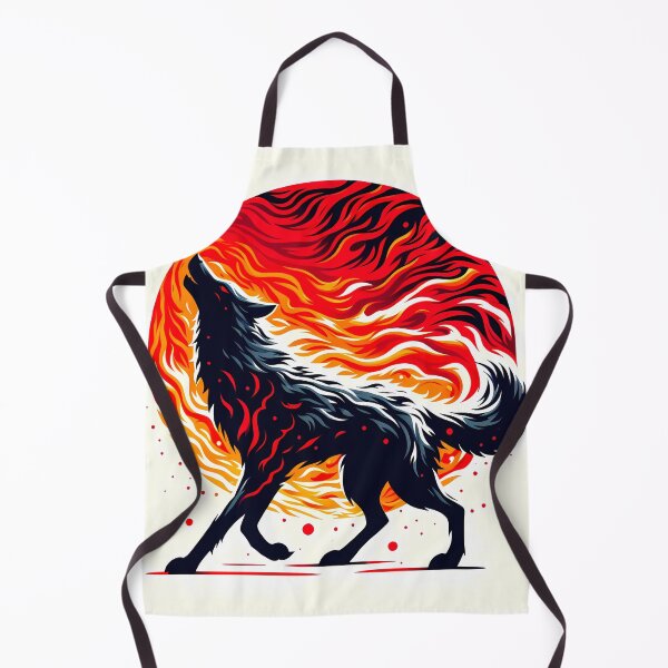 Item preview, Lava Fire Wolf, Ai Generated Art  designed and sold by ACC .