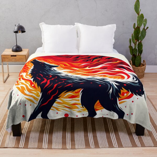 Item preview, Lava Fire Wolf, Ai Generated Art  designed and sold by ACC .