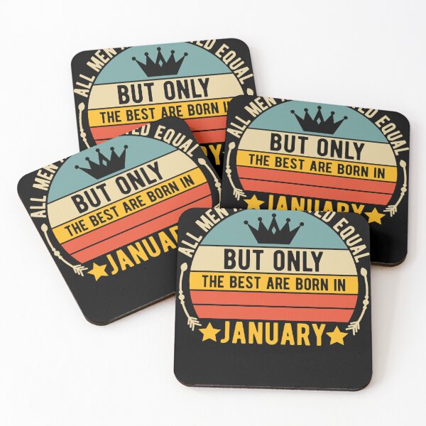 Item preview, All  Men Are Created Equal But Only The Best Are Born In January  designed and sold by ThreadBeat.