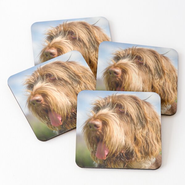 Item preview, Always blue skies Spinone by heidiannemorris designed and sold by FOLK ART FUSION by heidiannemorris.