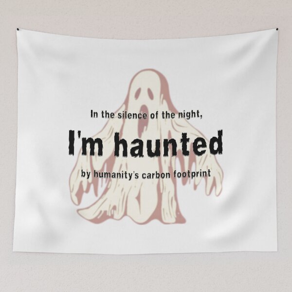 Item preview, Haunted Green living sustainable lifestyle funny design - light edition designed and sold by theconfusedangler.