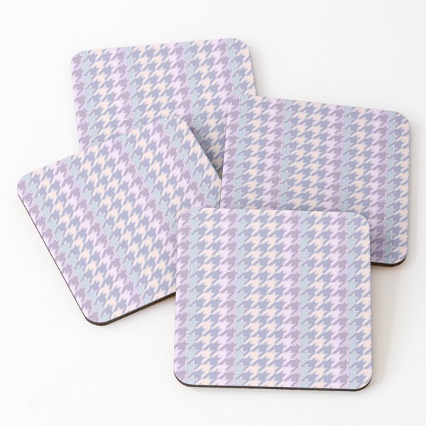 Item preview, Beautiful and Elegant Houndstooth Print Pattern Seamless Design in Pink, Lilac or purple, blue Beige colors designed and sold by RSDigitalPrintDesign.