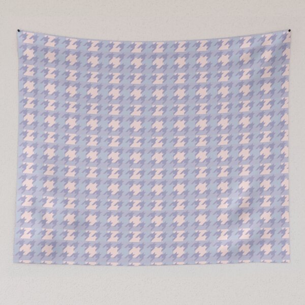 Item preview, Beautiful and Elegant Houndstooth Print Pattern Seamless Design in Pink, Lilac or purple, blue Beige colors designed and sold by RSDigitalPrintDesign.