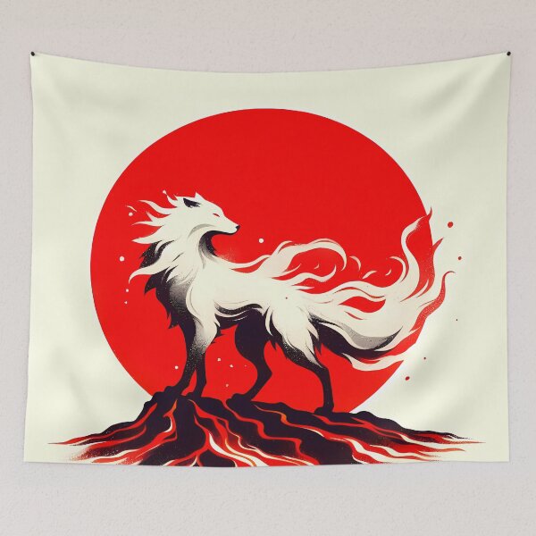 Item preview, Lava Fire Wolf, Ai Generated Art  designed and sold by ACC .