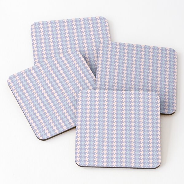 Item preview, Beautiful and Elegant Houndstooth Print Pattern Seamless Design in Pink, Lilac or purple, blue Beige colors designed and sold by RSDigitalPrintDesign.