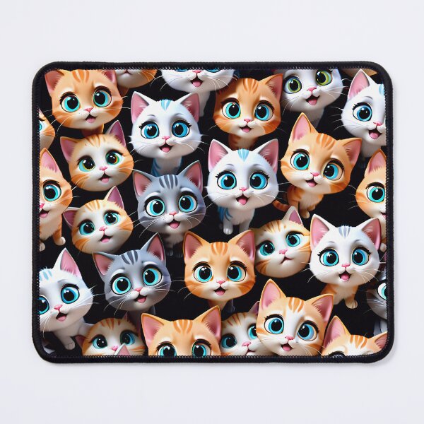 Item preview, Cute Kitty Cat Pattern designed and sold by TheArtOfPat.