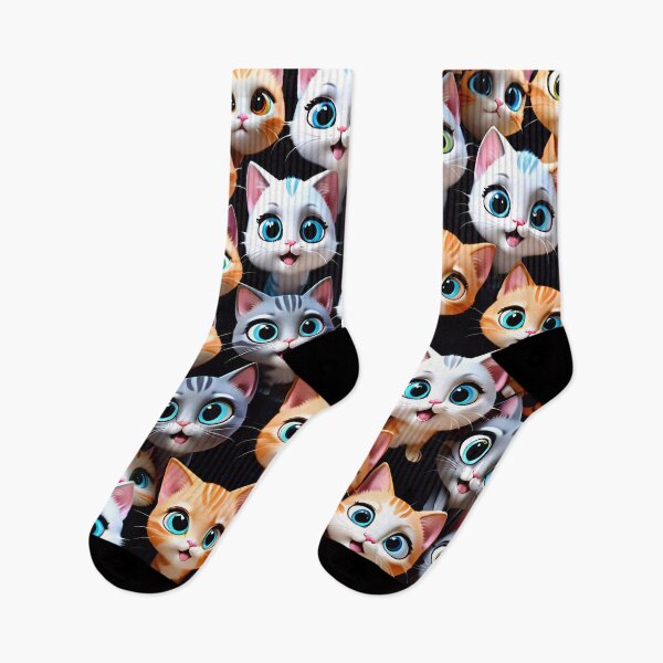 Item preview, Cute Kitty Cat Pattern designed and sold by TheArtOfPat.