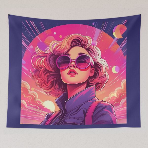 Item preview, Retro poster girl designed and sold by blackquack.