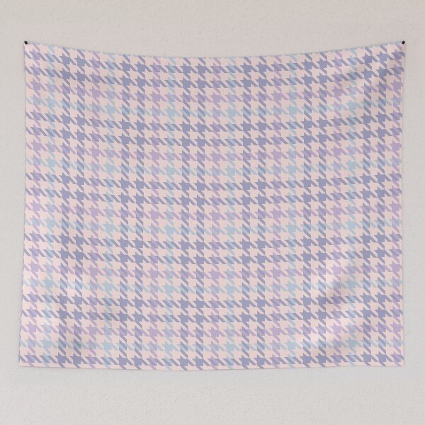 Item preview, Beautiful and Elegant Houndstooth Print Pattern Seamless Design in Pink, Lilac or purple, blue Beige colors designed and sold by RSDigitalPrintDesign.