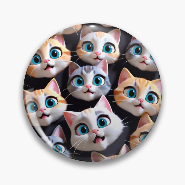 Item preview, Cute Kitty Cat Pattern designed and sold by TheArtOfPat.