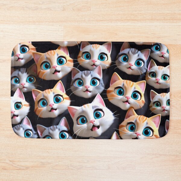 Item preview, Cute Kitty Cat Pattern designed and sold by TheArtOfPat.