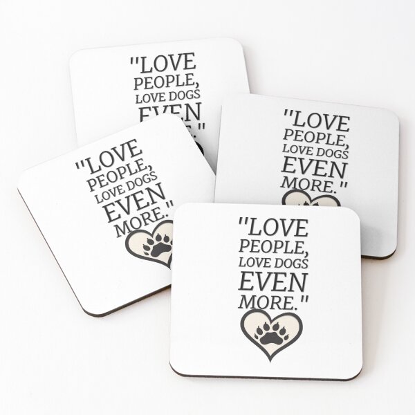 Item preview, "love people, love dogs even more." designed and sold by NorthStar-Shop.
