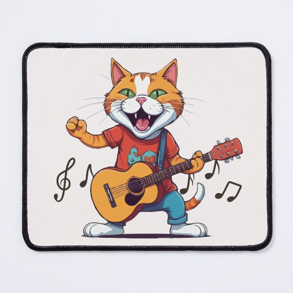 Item preview, Cute Cat Guitar designed and sold by Clouth Clothing ⭐⭐⭐⭐⭐.