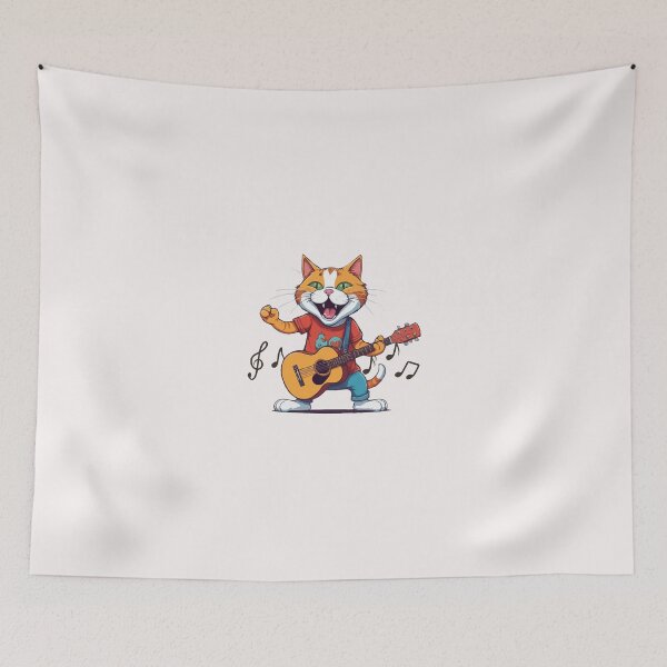 Item preview, Cute Cat Guitar designed and sold by Clouth Clothing  ⭐⭐⭐⭐⭐.