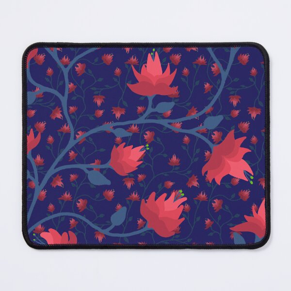 Item preview, Tangled Vines and Flowers (Navy) designed and sold by AmberAzbell.