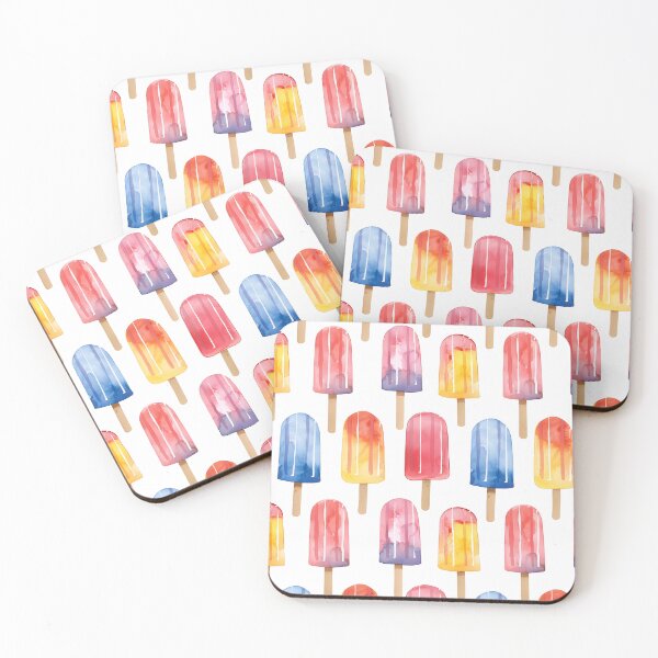 Item preview, Rainbow Popsicles on White  designed and sold by KSimpson838.
