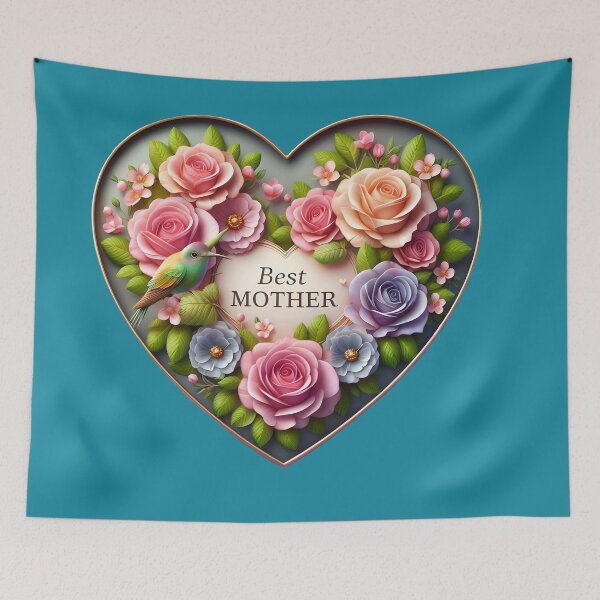 Item preview,  Best Mother 2024: Mother's Day 2024 Heart in 3d designed and sold by sofia1971.