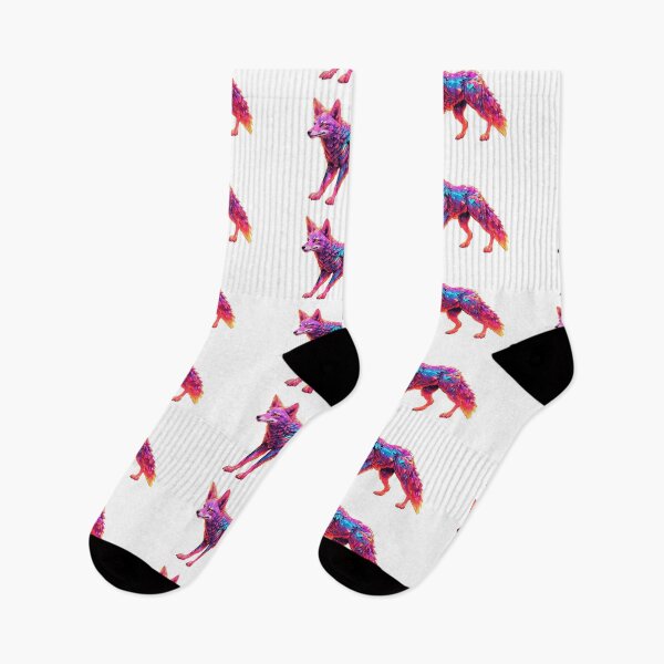Item preview, Pink coyote wolf  designed and sold by LevCreates.