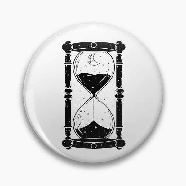 Item preview, Hourglass Celestial Minimalist - Sand Clock black and white - Sandglass designed and sold by Tomioka-Art.