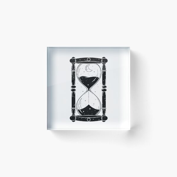 Item preview, Hourglass Celestial Minimalist - Sand Clock black and white - Sandglass designed and sold by Tomioka-Art.