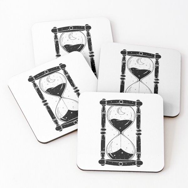 Item preview, Hourglass Celestial Minimalist - Sand Clock black and white - Sandglass designed and sold by Tomioka-Art.