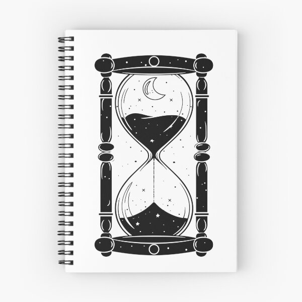 Item preview, Hourglass Celestial Minimalist - Sand Clock black and white - Sandglass designed and sold by Tomioka-Art.