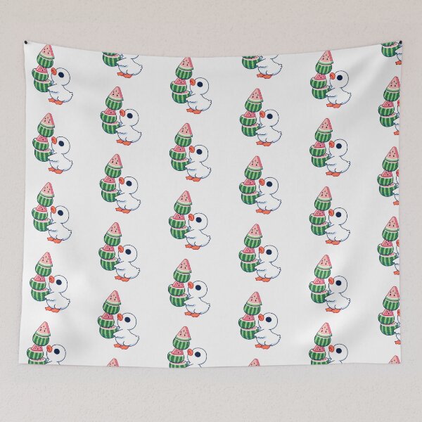 Item preview, Duck Balancing Watermelon Slices designed and sold by UmbrellaStudio1.
