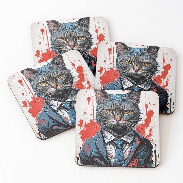 Item preview, Psychopath cat designed and sold by Marginalia Workshop.
