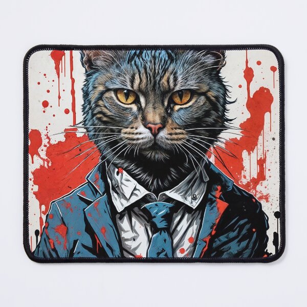 Item preview, Psychopath cat designed and sold by Marginalia Workshop.