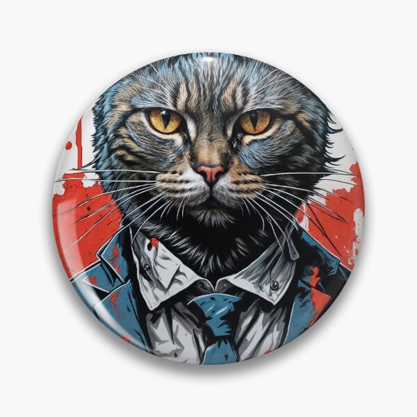 Item preview, Psychopath cat designed and sold by Marginalia Workshop.