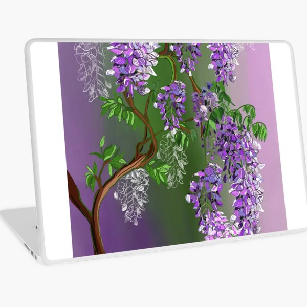 Item preview, Wisteria in Violet and Green  designed and sold by NinaModray.