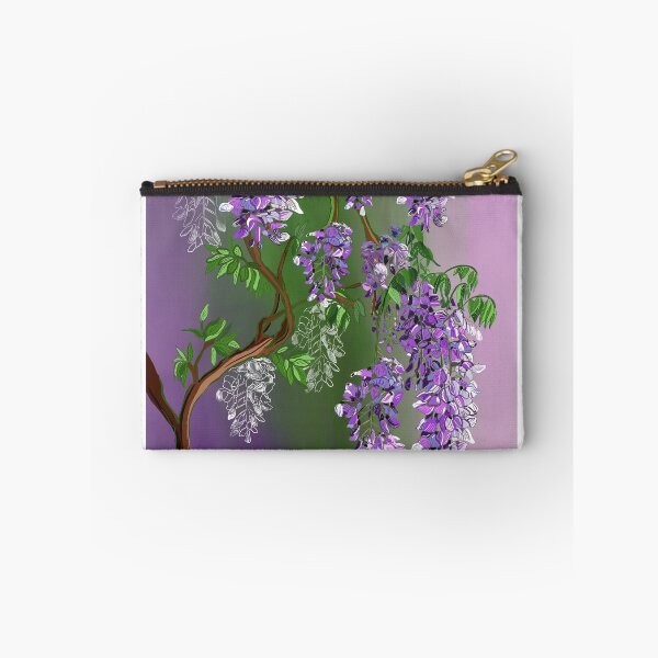 Item preview, Wisteria in Violet and Green  designed and sold by NinaModray.