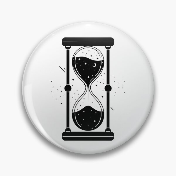 Item preview, Hourglass Celestial Minimalist - Sand Clock black and white - Sandglass designed and sold by Tomioka-Art.