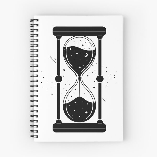 Item preview, Hourglass Celestial Minimalist - Sand Clock black and white - Sandglass designed and sold by Tomioka-Art.