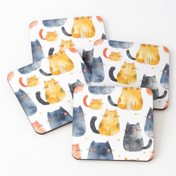 Item preview, Quirky Cats on White  designed and sold by KSimpson838.