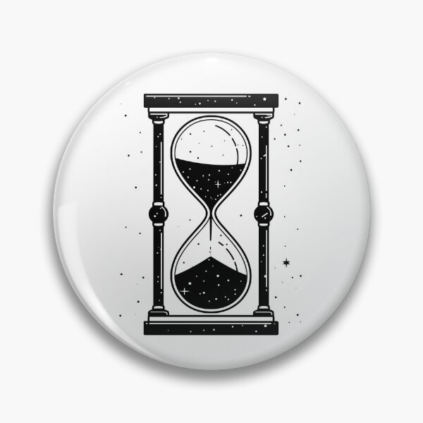 Item preview, Hourglass Celestial Minimalist - Sand Clock black and white - Sandglass designed and sold by Tomioka-Art.