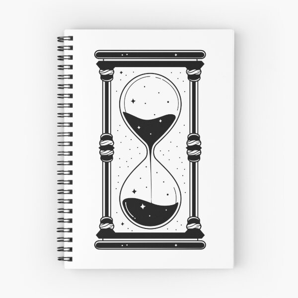 Item preview, Hourglass Celestial Minimalist - Sand Clock black and white - Sandglass designed and sold by Tomioka-Art.
