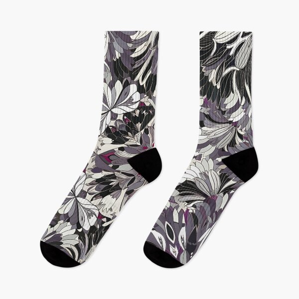 Item preview, Monochrome Bloom Pattern designed and sold by Haji  Kamora.