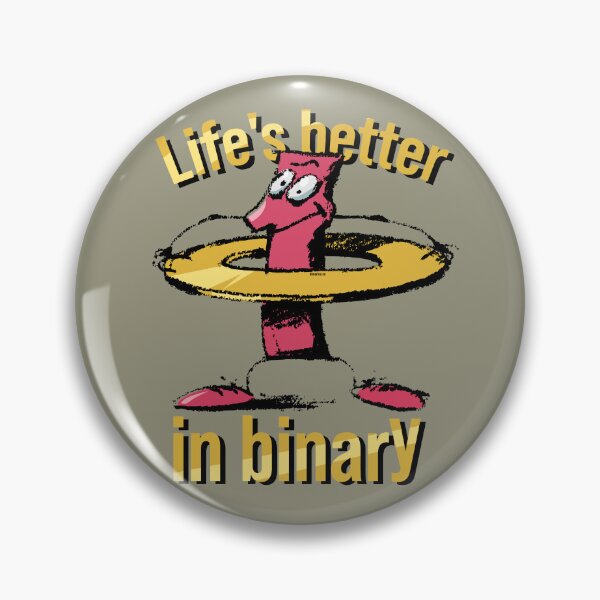 Item preview, Life's better in binary designed and sold by burbuja.