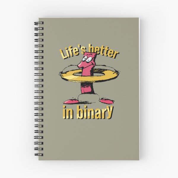 Item preview, Life's better in binary designed and sold by burbuja.