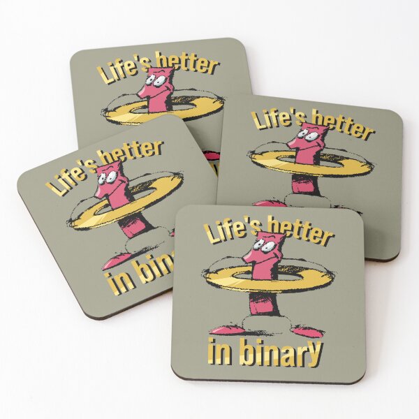 Item preview, Life's better in binary designed and sold by burbuja.