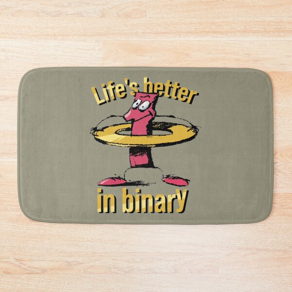 Item preview, Life's better in binary designed and sold by burbuja.