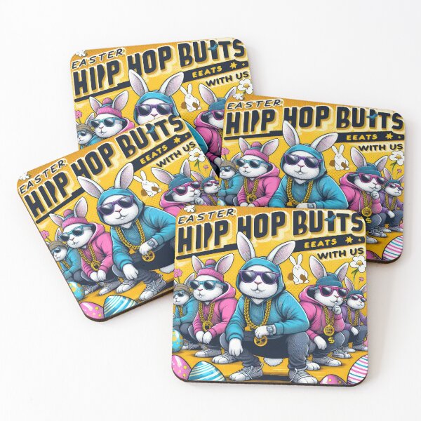 Item preview, hip-hop bunnies group Easter Funny animals designed and sold by Expressions-Sel.