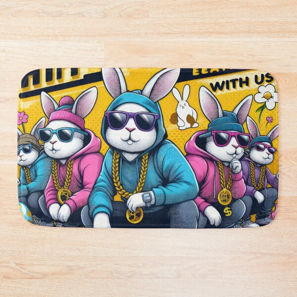 Item preview, hip-hop bunnies group Easter Funny animals designed and sold by Expressions-Sel.